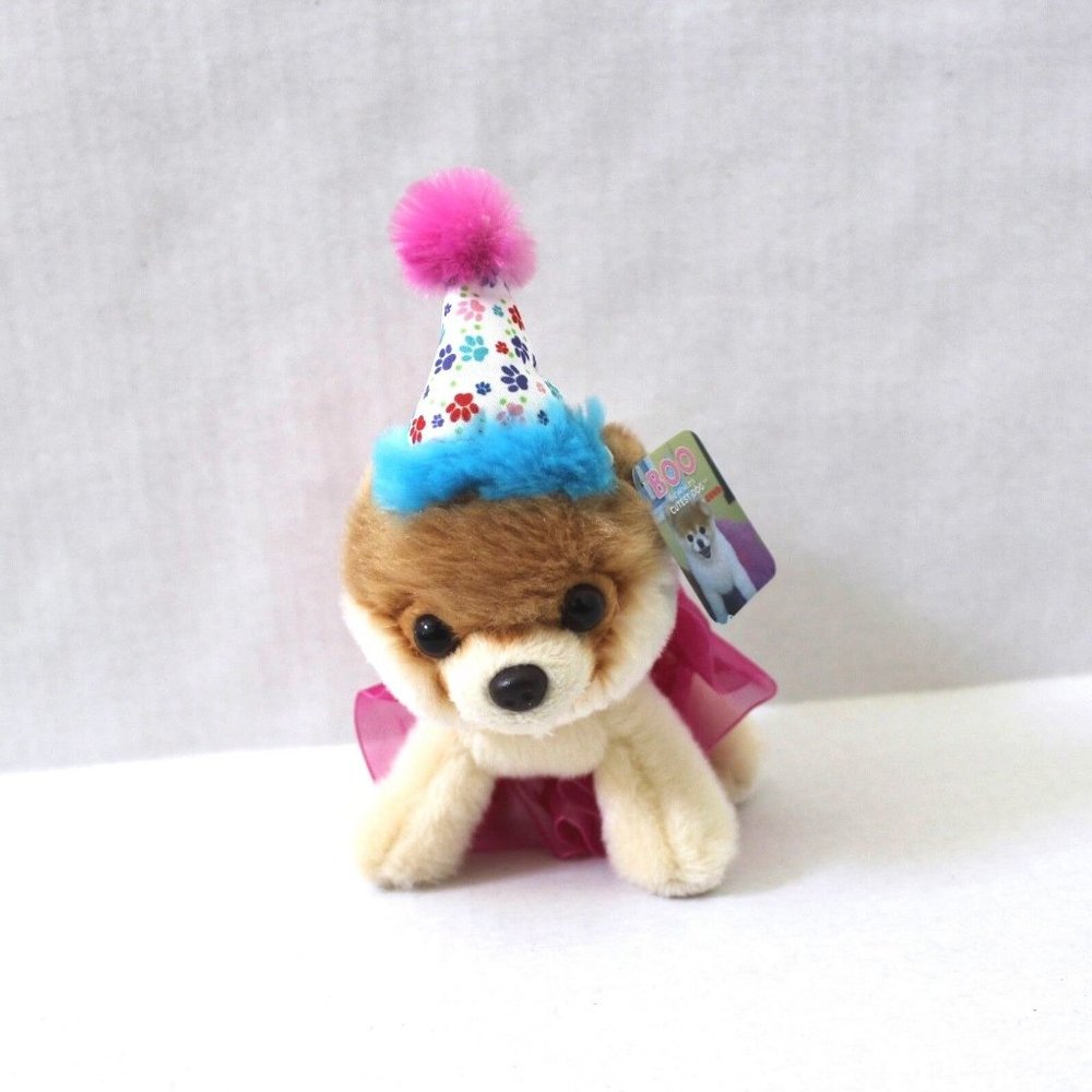 Itty Bitty Boo Birthday Tutu The World's Cutest Dog Plush Stuffed Animal 5"